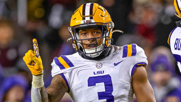 Former Razorbacks' defensive back Greg Brooks with LSU against Texas A&M last November